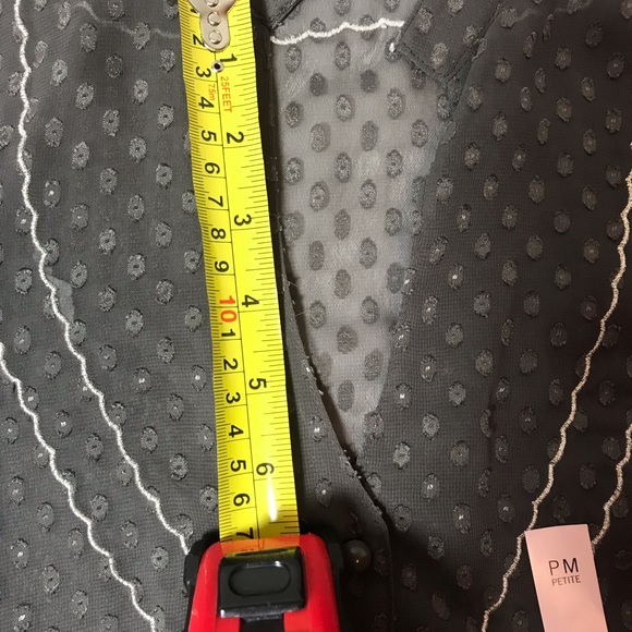 Banana Republic sheer blouse BNWT Petite Medium PRICE FIRM! - Picture 5 of 7